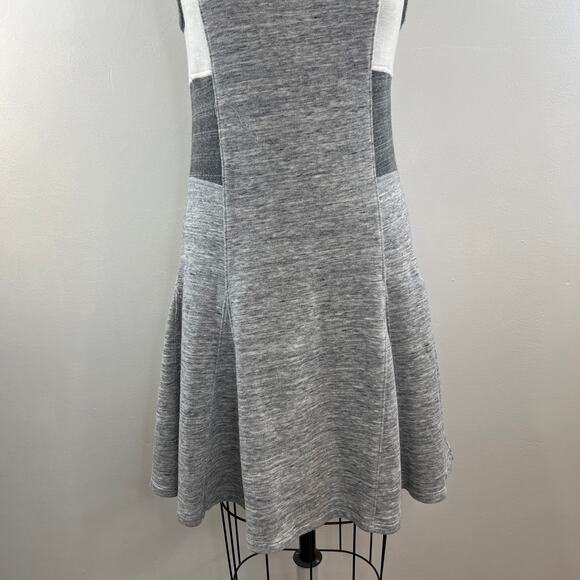 Derek Lam IOC x Athleta Downtown Gray Colorblock Fit & Flare Knit Dress 724631 M - Picture 3 of 14